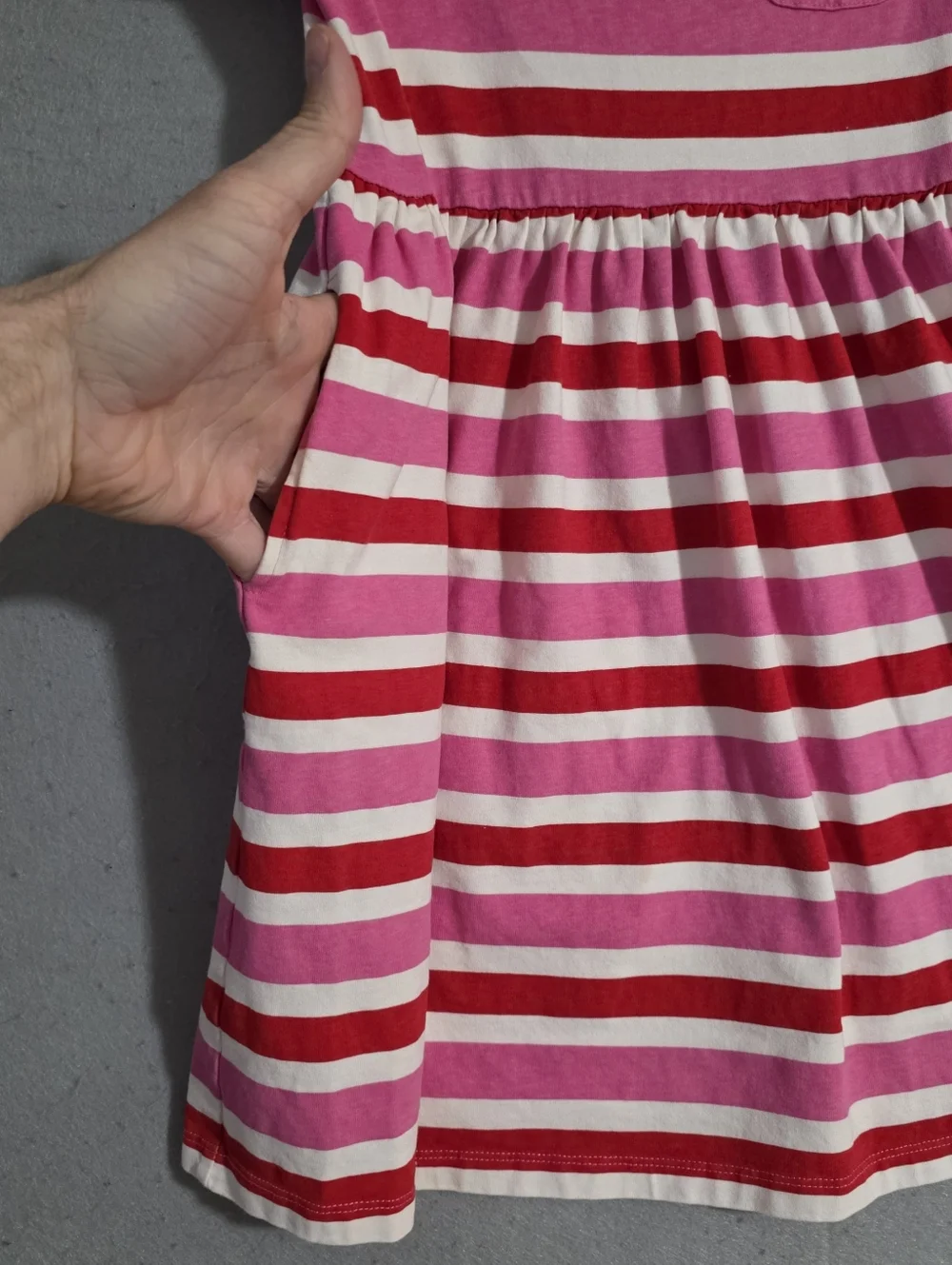 Mini Boden Stripe Cotton Jersey Dress Size 9-10y